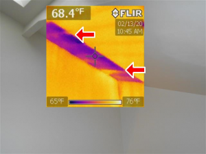 Home inspection with infrared scan
